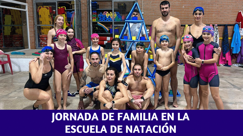 Nadando entre juegos y aprendizaje en familia en la Escuela de Natación del Centro Deportivo Amanecer